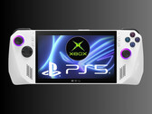 Xbox kézikonzol PS5 logóval (Kép forrása:, Asus, Microsoft Xbox Gaming, Sony PlayStation)