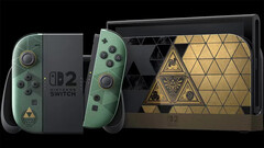 A képen látható a The Legend of Zelda: Ocarina of Time Switch 2 konzol limitált kiadása