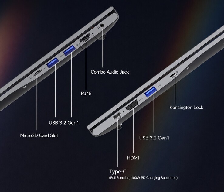 Az Acer Swift Go csatlakozói (gépi fordítás)