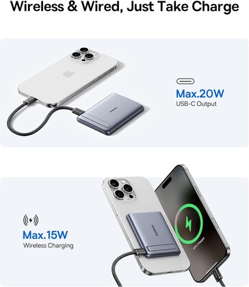 A Baseus PicoGo Ultra-Mini mágneses Power Bank. (Kép forrása: Baseus)