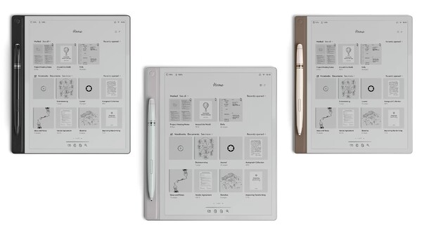A Montblanc Digital Paper három színben kapható, a hozzá illő tollakkal.