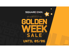 A Square Enix 2025-ös Golden Week Sale promóciós képe: Golden Week vastag betűkkel, alul pedig az esemény dátumaival. (Kép forrása: Square Enix)