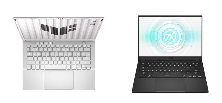 A TUF Gaming A14 a két megjelenési színben. (Kép forrása: Asus)
