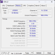 CPU-Z memória