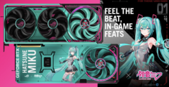 Asus RTX 5080 ROG Astral Hatsune Miku Edition: (Kép forrása: Videocardz.com)