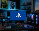 PlayStation logó a játék PC monitoron
