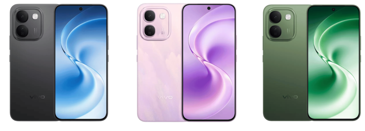 A Vivo V80 Lite többféle színváltozatban.