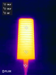 Hőképződés a stresszteszt során (felső oldal)