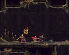 Egy kép, amelyen a Bűnbánó és egy ellenség látható a Blasphemous 2-ben.