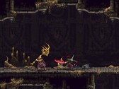 Egy kép, amelyen a Bűnbánó és egy ellenség látható a Blasphemous 2-ben.