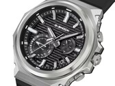 A G-Steel-GST-B1000-1A fekete számlappal ellátott modelljének ferde nézete.