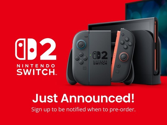 GameStop Switch 2 előrendelési banner (Kép forrása: GameStop)