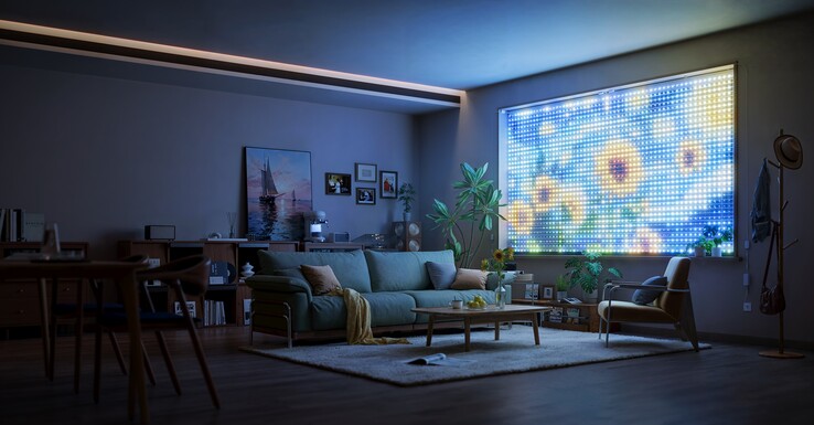 Govee Curtain Lights Pro a nappaliban (Kép forrása: Govee PR)