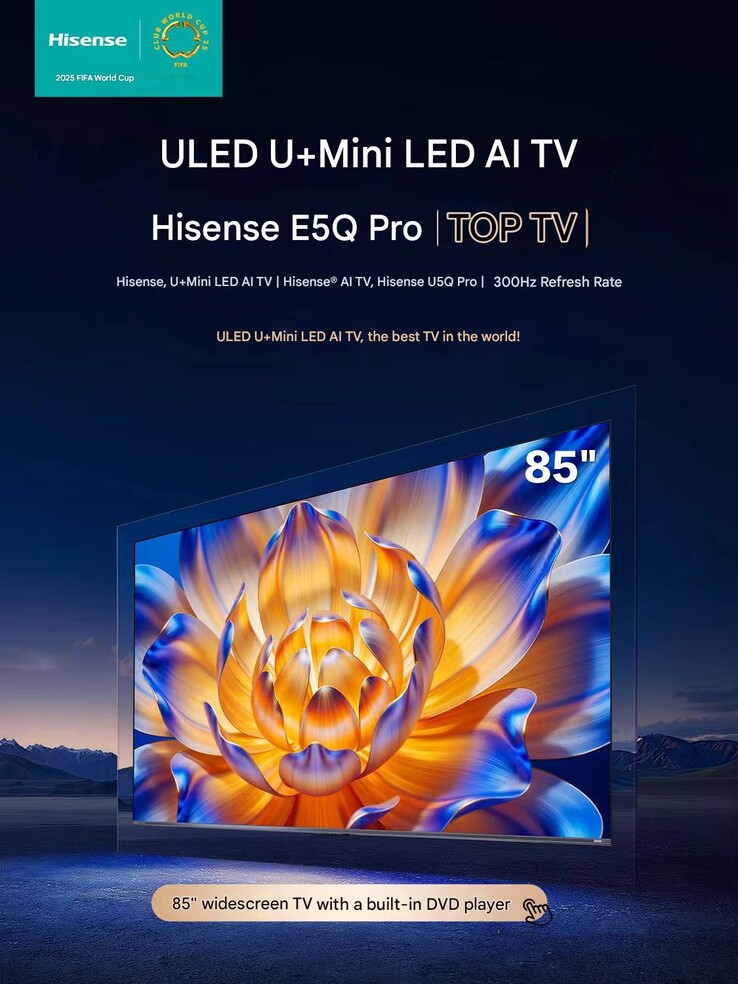 A Hisense Xiaomo E5Q Pro TV (Kép forrása: Hisense)