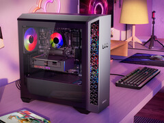 A LOQ Tower 26ADR10 ára 999,99 dollárról indul. A képen: promóciós kép a gaming desktopról. (Kép forrása: Lenovo)