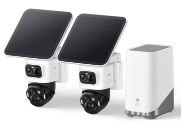 Az Anker eufyCam S4 kültéri biztonsági kamera és a HomeBase S380 (Kép forrása: Anker)