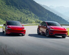 Tesla Model Y és Model 3 Ultra Red színben. (Kép forrása: Tesla)