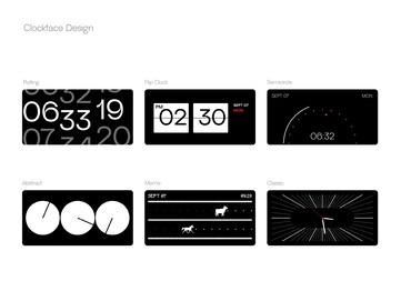 Különböző óralapok közül lehet választani.