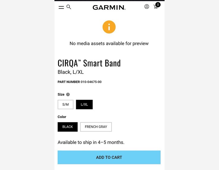 A kiszivárgott Garmin CIRQA Smart Band