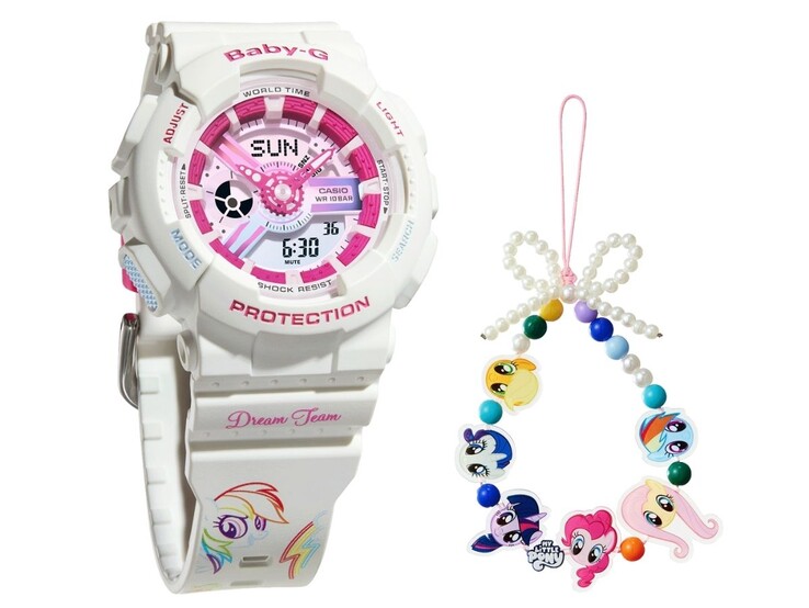 A Casio G-Shock Baby-G x My Little Pony BA-110XMLP25-7PFUN óra. (Kép forrása: Casio)