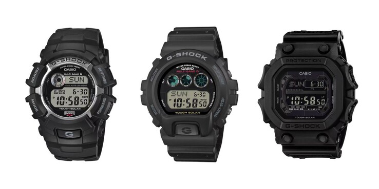 Balról jobbra: a Casio G-Shock GW2310U-1, GW6900U-1 és GX56UBB-1 órák