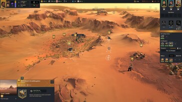 A Dune: Spice Wars játékban zajló harcot ábrázoló kép.