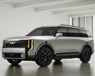 A képen látható 2027-es Kia Telluride Ivory Silver kivitelben