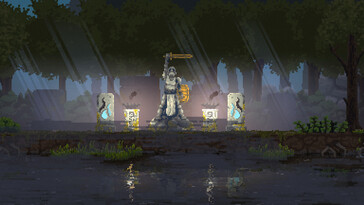 A Kingdom: New Lands című játékban szereplő szobrot ábrázoló kép