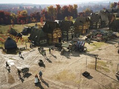 Egy város Manor Lordsban. (Kép forrása: Salvic Magic)