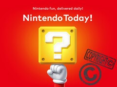 Nintendo Today! alkalmazás szerzői jogi szimbólummal (Kép forrása: Nintendo of America, Laws.com szerkesztéssel)