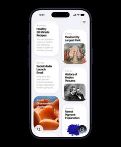 A Siri alkalmazás megjeleníti a korábbi beszélgetéseket.
