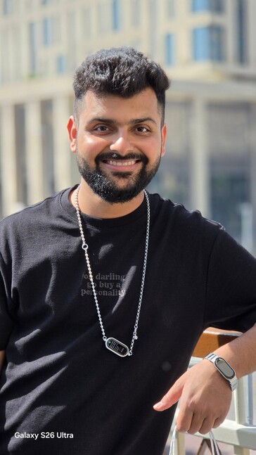 Az S26 Ultra által készített portréfelvétel.