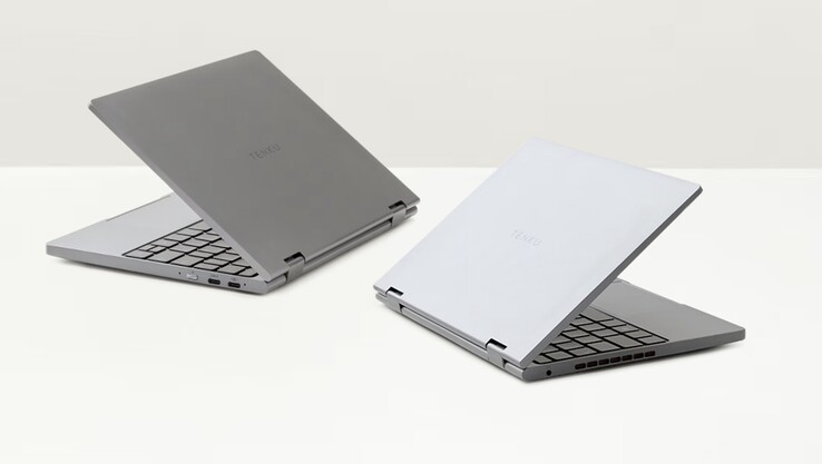 A Tenku Note Pro AI laptop elegáns és minimalista kialakítású, ezüst és sötét szürke színváltozatokban kapható.