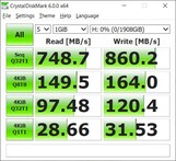 Elülső USB-C (Alienware 13, MAC): Crystaldiskmark 6