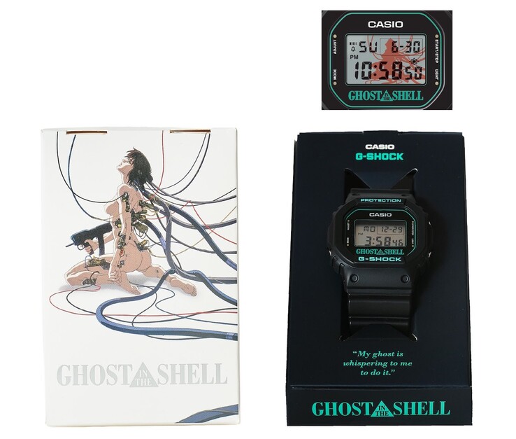 G-Shock DW-5600 x Ghost in The Shell csomagolás (Kép forrása: Tokyo Node / Ghost in the Shell)