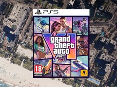 A GTA 6 PS5-ös dobozképe ideiglenes PEGI-besorolással látható.