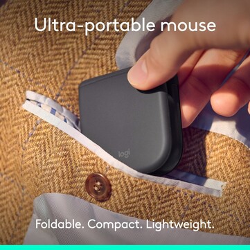 A Logitech egér teljesen laposra hajtható.