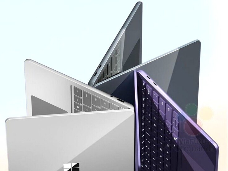 A Surface Laptop 13" háromféle színben lesz kapható, akárcsak a Surface Pro 12". (Kép forrása: via Roland Quandt &amp; WinFuture)