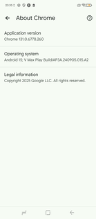 Előre telepített Chrome verzió: 131 (Kép forrása: Pillanatkép - Sergey Tarasov - Notebookcheck)