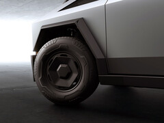 Az új RWD Cybertruck kerekei. (Kép forrása: Tesla)