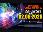 A My Hero Academia legfontosabb látványelemei: All's Justice: Izuku Midoriya, amint izzó energiaeffektusokkal előrenyúl, és a megjelenés dátuma: 02 June 2026. (Forrás: YouTube)