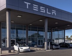 Egy Tesla szervizközpont (Kép forrása: Tesla)