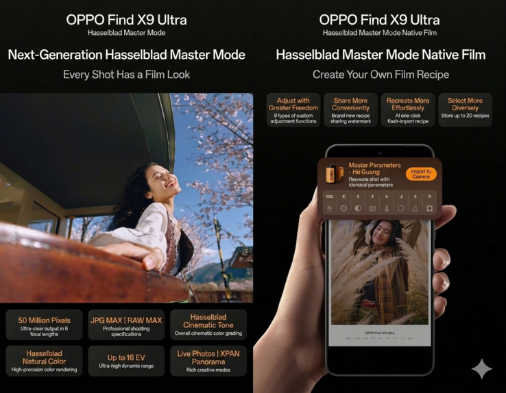 Oppo Find X9 Ultra - a megújult Hasselblad Master Mode.
