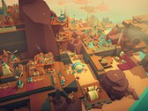 Egy kép, amely épületeket mutat az Islandersben, amely most 70%-os kedvezménnyel kapható a Steamen.