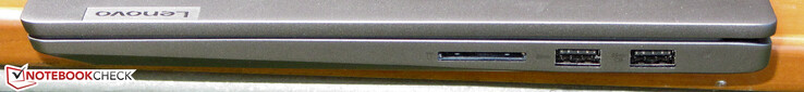 Right side: Memory card reader; 2x USB 3.2 Gen 1 (Type-A)