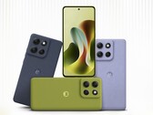 A Moto G86 Power okostelefon Pantone Spellbound, Pantone Golden Cypress és Pantone Cosmic Sky színváltozatokban kapható (Kép forrása: Motorola)