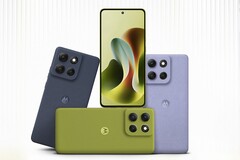 A Moto G86 Power okostelefon Pantone Spellbound, Pantone Golden Cypress és Pantone Cosmic Sky színváltozatokban kapható (Kép forrása: Motorola)