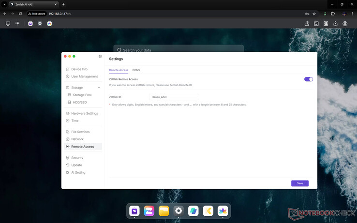 Távoli hozzáférés beállítása a ZettOS rendszeren