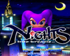 A SEGA Nights Into Dreams játékának kezdőképernyője (kép forrása: Sega Retro)