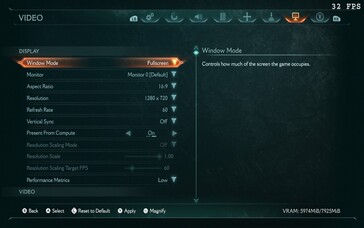 Doom: The Dark Ages Steam Deck beállításai (kép forrása: Notebookcheck)